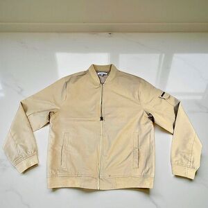 Jackson Reed Men's Beige Bomber Jacket